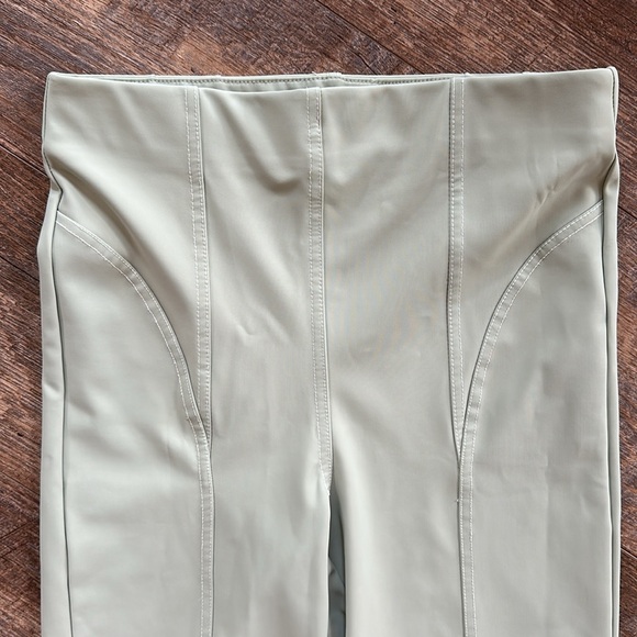 Zara Sage Green Biker Shorts - Picture 7 of 11